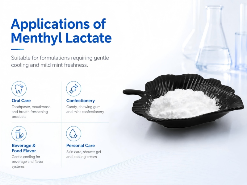 Menthyl Lactate vs WS cooling agents comparison for cooling profile selection